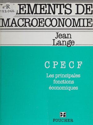 cover image of Éléments de macroéconomie